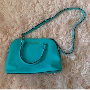 medium size, blue Michael Kors bag